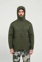Jaqueta Masculina Térmica de Nylon Ripstop com Estampa Xadrez - (Promoção de Inverno 2026)