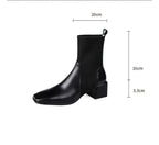 Bota de Couro Salto Bloco Euphoric
