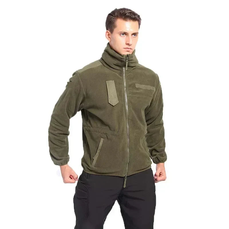 Jaqueta Masculina Tática com Forro Fleece e Zíper Frontal - (Promoção de Inverno 2026)