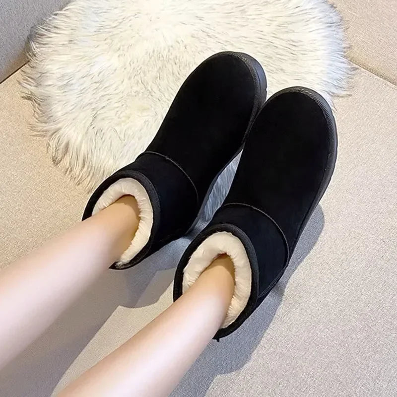 Bota Feminina Para Inverno Plataforma Antiderrapante Impermeável