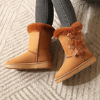 Bota Feminina com Laço Cano Curto Solado Plataforma – (Promoção de Inverno 2026)