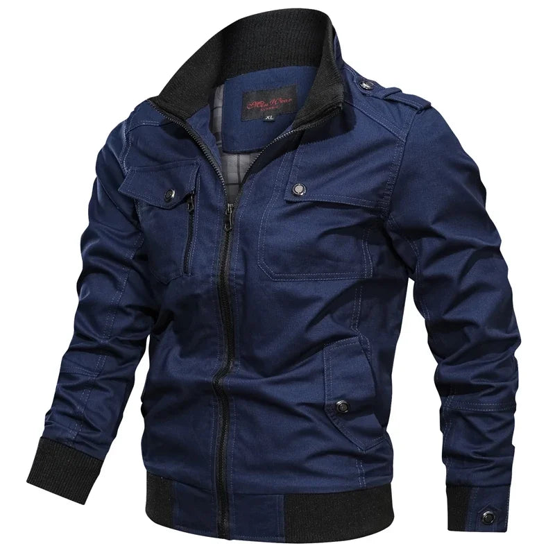 Jaqueta Masculina Casual Estilo Militar e Motociclístico - (Promoção de Inverno 2026)