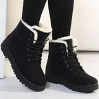 Bota Feminina Para Inverno Salto Baixo Cano Curto