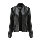 Jaqueta Feminina Estilo Punk Rock com Gola Alta - (Promoção de Inverno 2026)