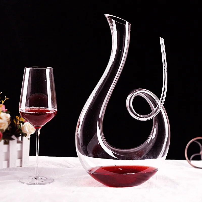 Decanter De Vinho Swan – Design Espiral Criativo Dermuth Decorações