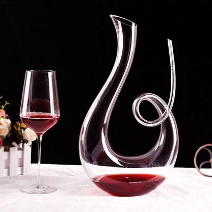 Decanter De Vinho Swan – Design Espiral Criativo Dermuth Decorações