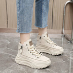 Tênis Feminino Plataforma com Design Vulcanizado Respirável Estilo Casual – (Promoção de Inverno 2026)