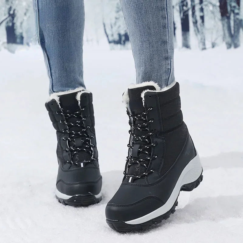 Bota Feminina com Plataforma Impermeável Antiderrapante - (Promoção de Inverno 2026)