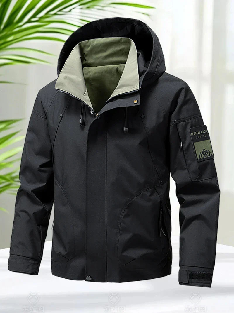 Jaqueta Masculina Impermeável Softshell com Capuz - (Promoção de Inverno 2026)