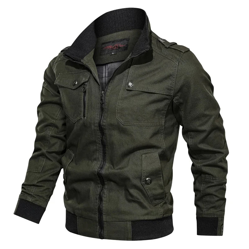 Jaqueta Masculina Casual Estilo Militar e Motociclístico - (Promoção de Inverno 2026)