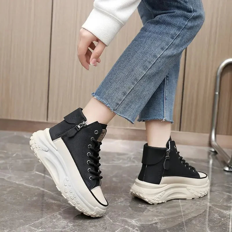 Tênis Feminino de Cano Alto com Solado Grosso Leve – (Promoção de Inverno 2026)