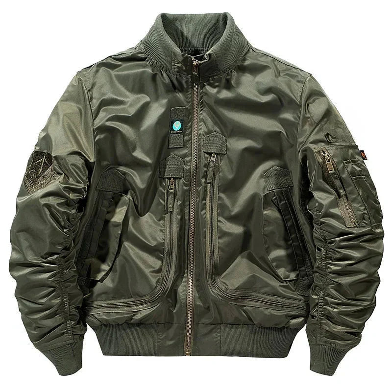 Jaqueta Masculina Bomber Estilo Retrô Oversized Design Curto – (Promoção de Inverno 2026)