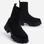 Bota Feminina com Plataforma Cano Curto (Promoção de Inverno 2026)