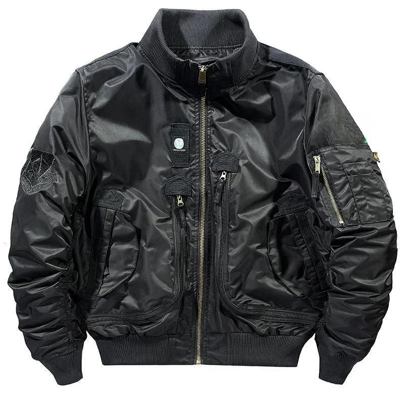Jaqueta Masculina Bomber Estilo Retrô Oversized Design Curto – (Promoção de Inverno 2026)