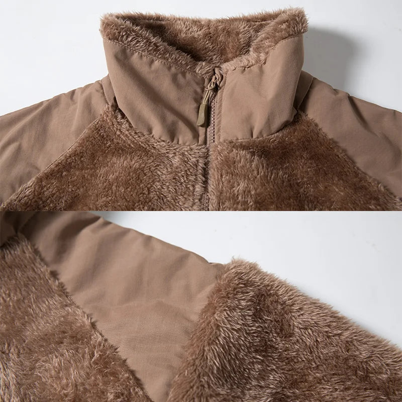 Jaqueta Masculina Tática de Inverno com Forro Térmico Fleece