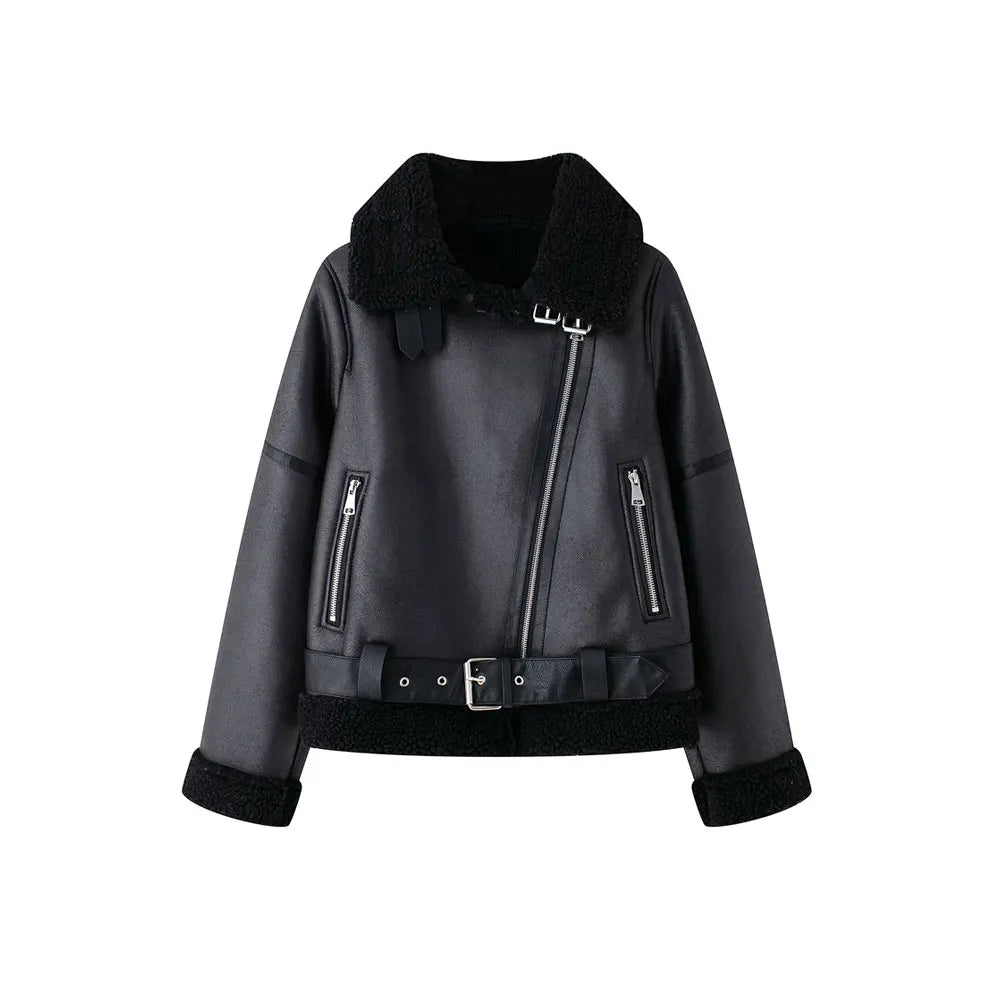 Jaqueta Feminina Para Inverno Estilo Elegante com Detalhe em Cinto