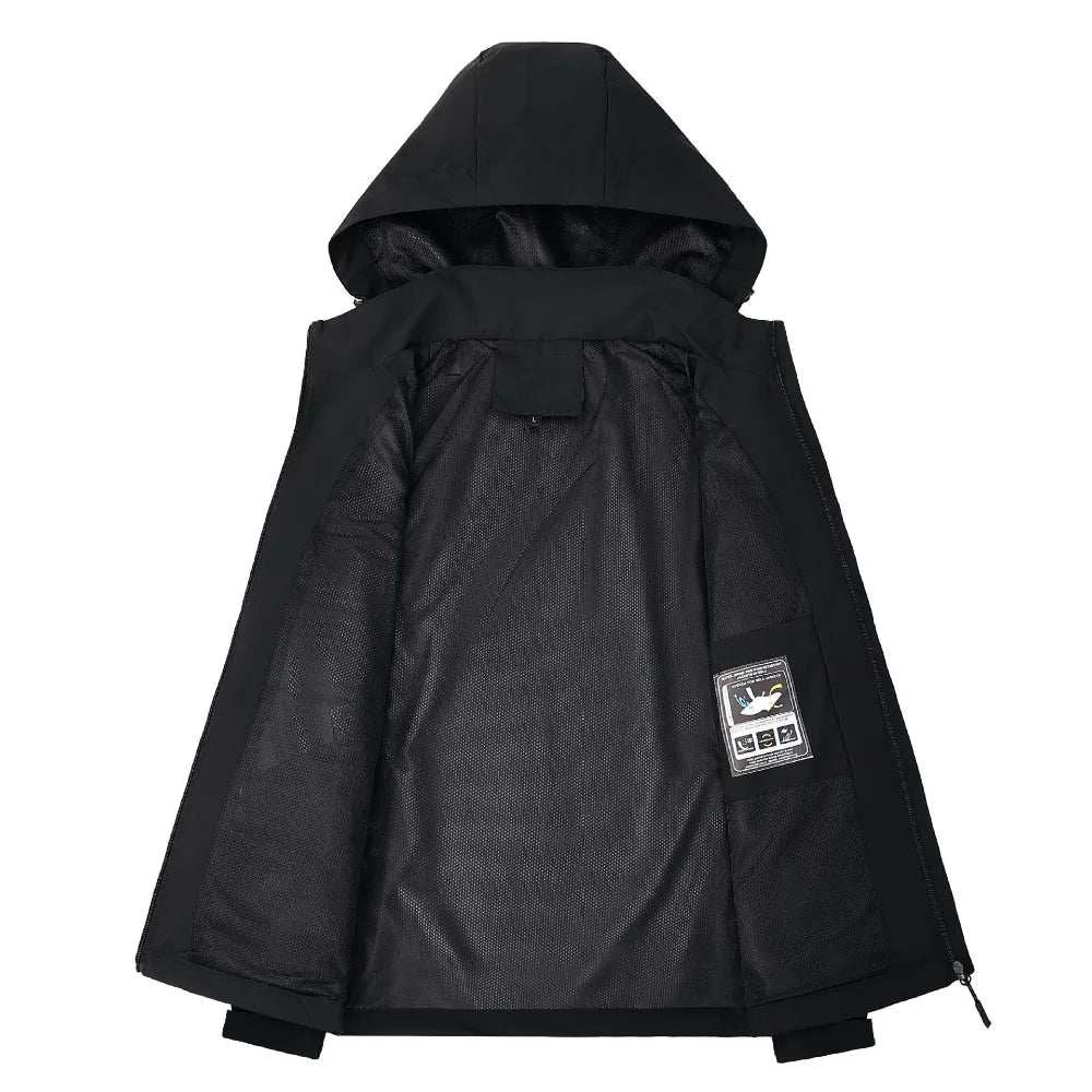 Jaqueta Masculina Impermeável Leve com Capuz para Trilhas e Escaladas - (Promoção de Inverno 2026)