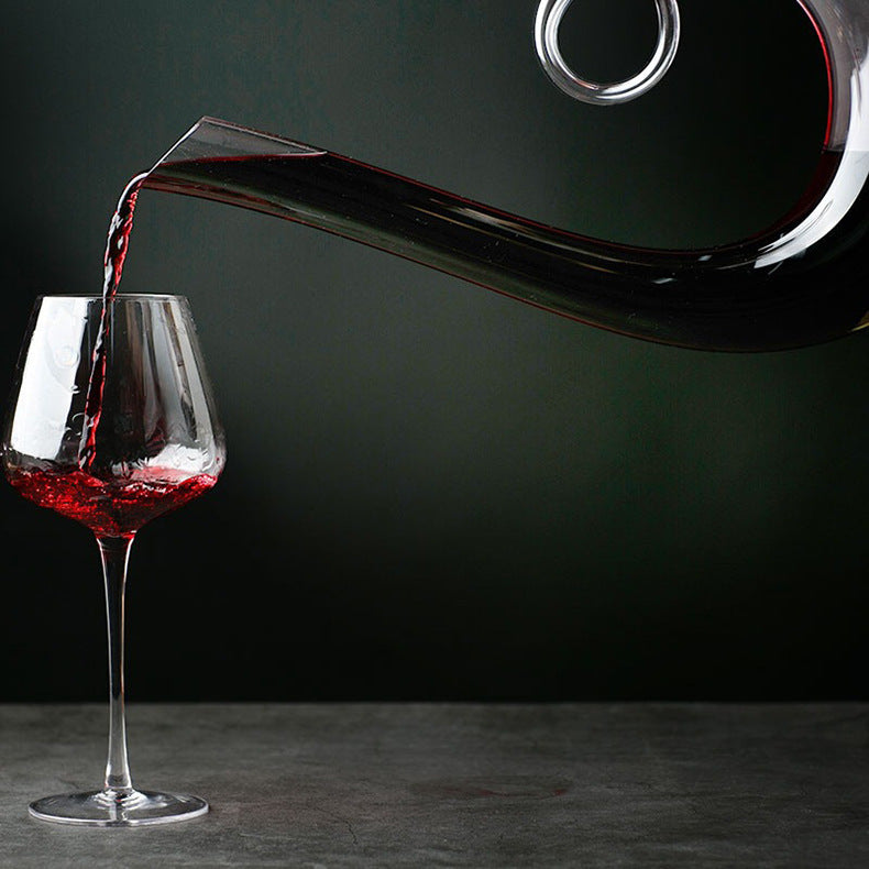Decanter De Vinho Swan – Design Espiral Criativo Dermuth Decorações