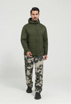 Jaqueta Masculina Térmica de Nylon Ripstop com Estampa Xadrez - (Promoção de Inverno 2026)