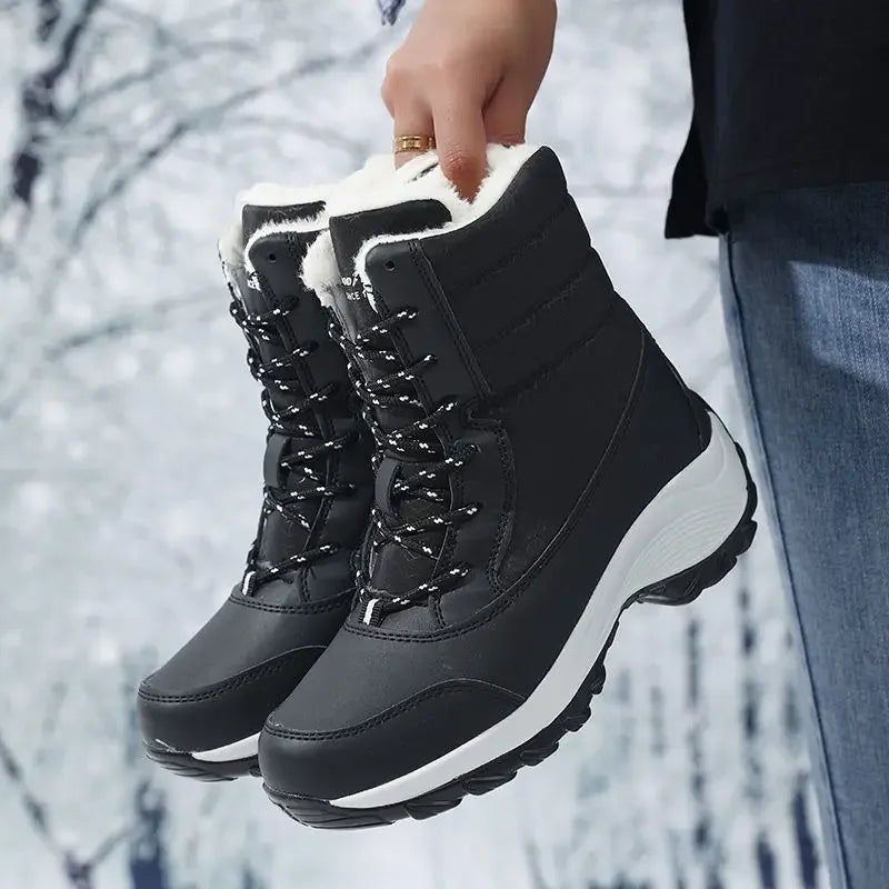 Bota Feminina com Plataforma Impermeável Antiderrapante - (Promoção de Inverno 2026)