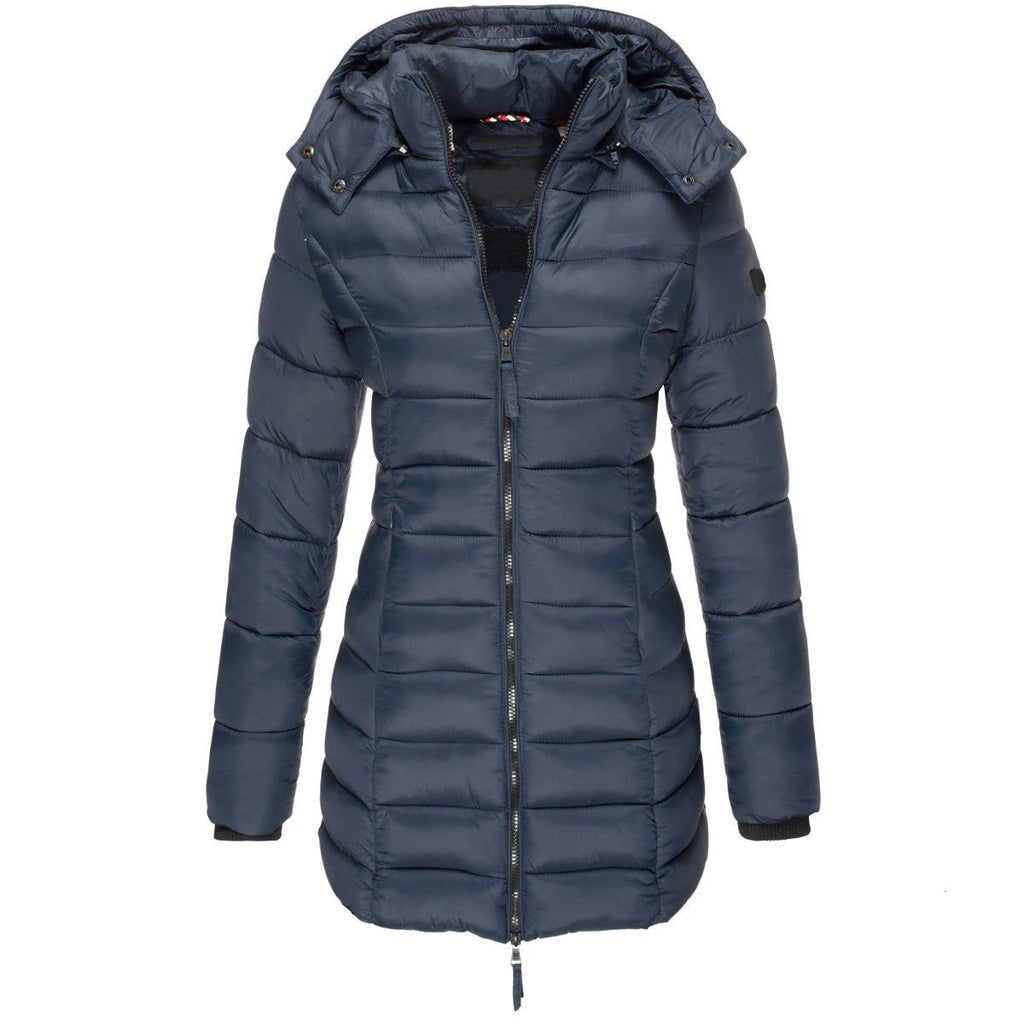 Casaco Feminino de Inverno com Capuz e Zíper - Acolhedor, Elegante e Leve - (Promoção de Inverno 2026)
