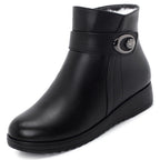 Bota Couro Pelúcida Inverno - Anabela - (Promoção de Inverno 2026)