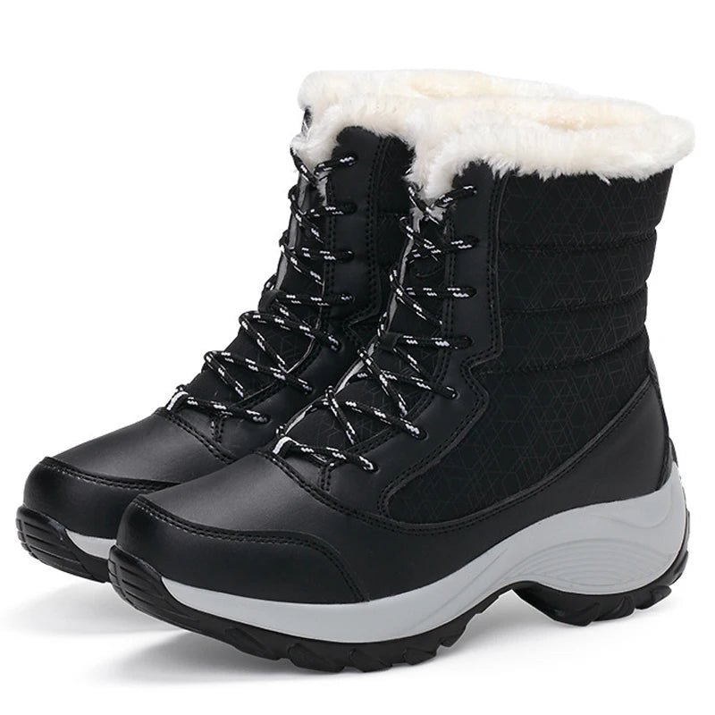 Bota Feminina com Plataforma Impermeável Antiderrapante - (Promoção de Inverno 2026)