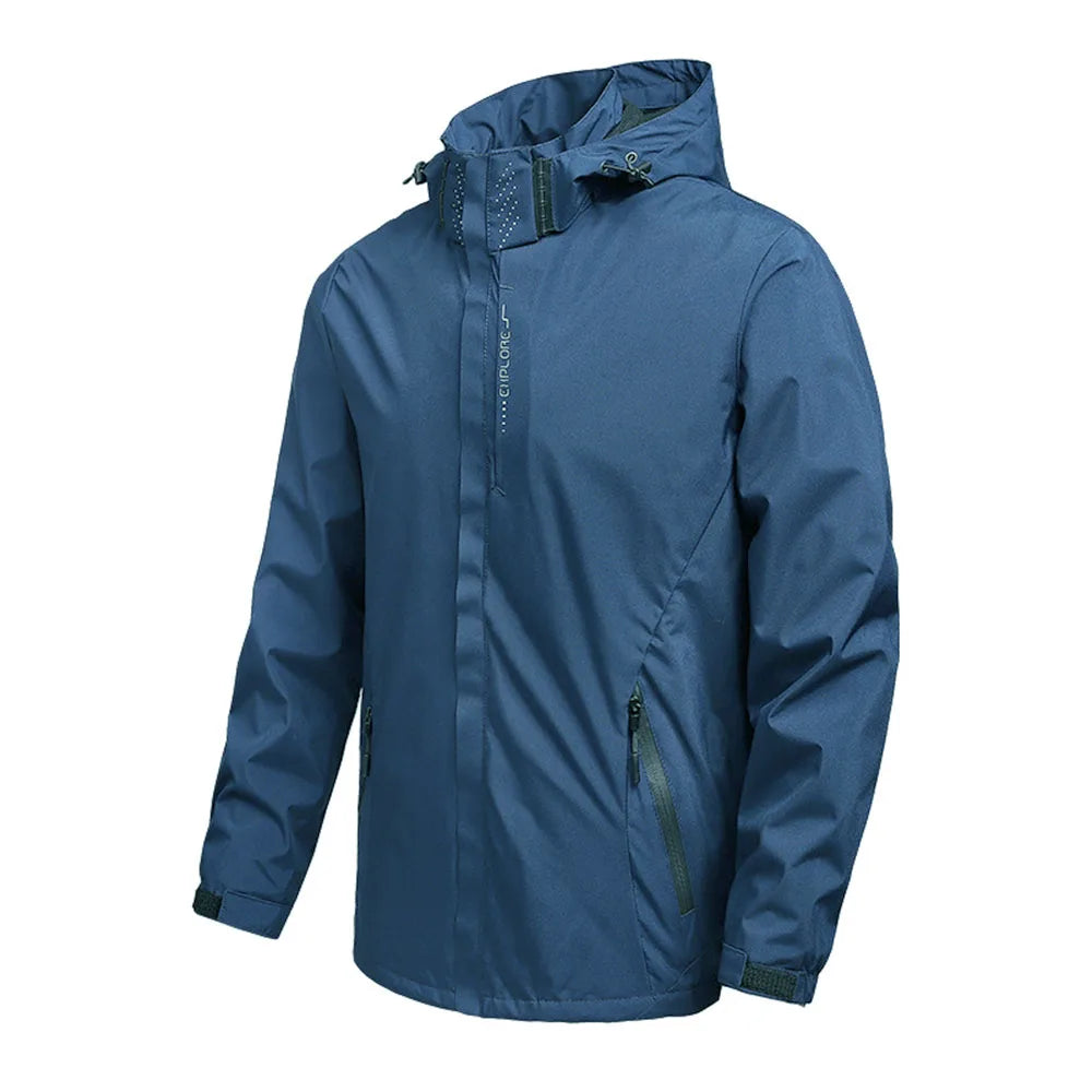 Jaqueta Masculina Impermeável Leve com Capuz para Trilhas e Escaladas - (Promoção de Inverno 2026)
