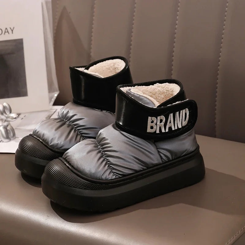 Bota Feminina Para Inverno Impermeável Cano Curto com Forro de Algodão (Promoção de Inverno 2026)