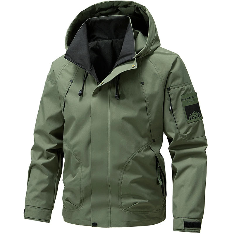 Jaqueta Masculina Impermeável Softshell com Capuz - (Promoção de Inverno 2026)