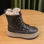 Bota Feminina Para Inverno Cano Médio Impermeável Antiderrapante Forrada com Veludo – (Promoção de Inverno 2026)