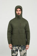 Jaqueta Masculina Térmica de Nylon Ripstop com Estampa Xadrez - (Promoção de Inverno 2026)