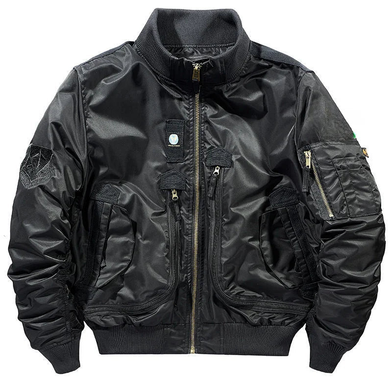 Jaqueta Masculina Bomber Estilo Retrô Oversized Design Curto – (Promoção de Inverno 2026)
