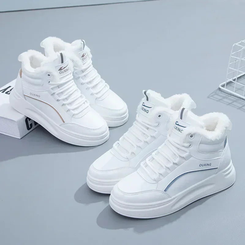 Bota Feminina de Inverno com Forro de Lã Cano Curto Estilo Esportivo – (Promoção de Inverno 2026)