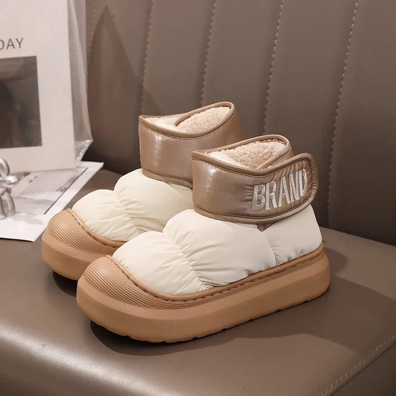Bota Feminina Para Inverno Impermeável Cano Curto com Forro de Algodão (Promoção de Inverno 2026)