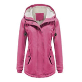 Jaqueta Parka Feminina Forrada com Lã para Inverno Glacier