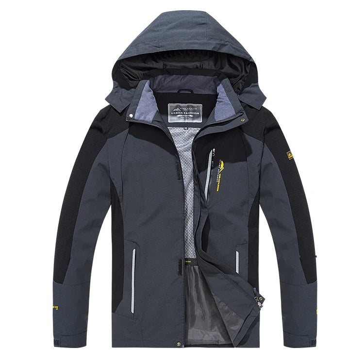 Jaqueta Masculina Impermeável para Trilha e Pesca com Proteção Contra Vento - (Promoção de Inverno 2026)