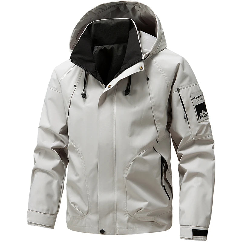 Jaqueta Masculina Impermeável Softshell com Capuz - (Promoção de Inverno 2026)