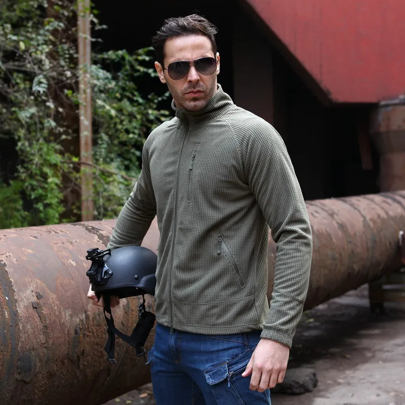 Jaqueta Masculina Militar Leve com Forro Fleece - (Promoção de Inverno 2026)