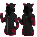 Casaco Feminino Para Inverno Capuz com Orelhinhas - (Promoção de Inverno 2026)