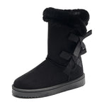 Bota Feminina com Laço Cano Curto Solado Plataforma – (Promoção de Inverno 2026)