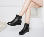 Bota Couro Pelúcida Inverno - Anabela - (Promoção de Inverno 2026)