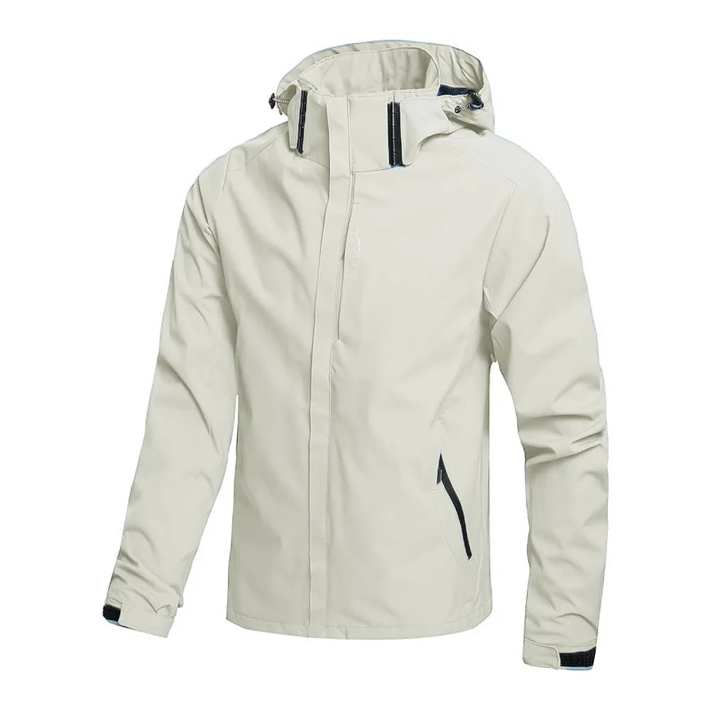 Jaqueta Masculina Impermeável Leve com Capuz para Trilhas e Escaladas - (Promoção de Inverno 2026)