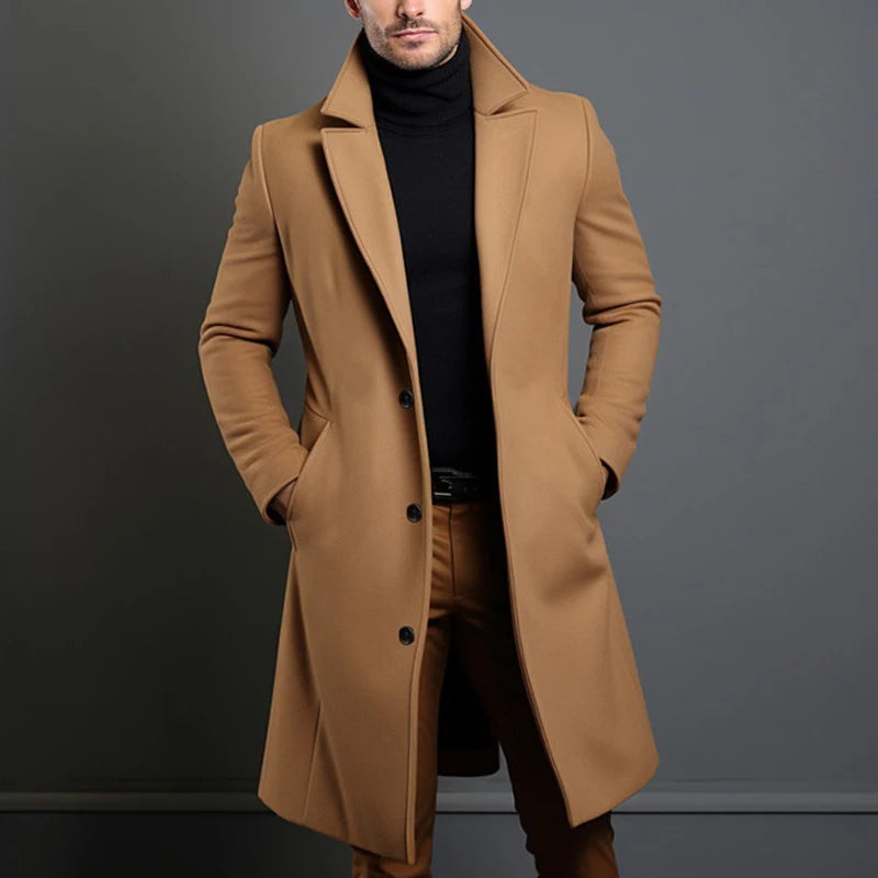 Jaqueta Longa Masculina de Inverno Lã Premium - (Promoção de Inverno 2026)