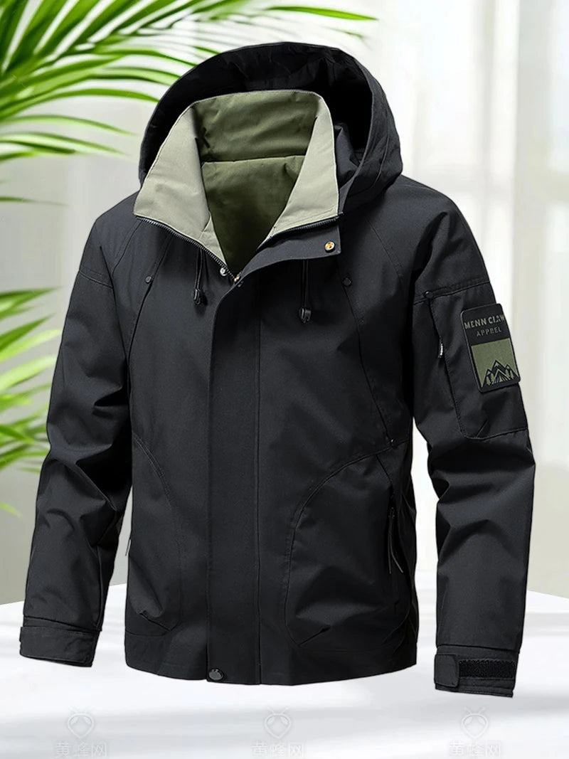 Jaqueta Masculina Impermeável Softshell com Capuz - (Promoção de Inverno 2026)