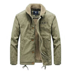 Jaqueta Masculina com Gola de Lã Forro Interno Estilo Casual – (Promoção de Inverno 2026)