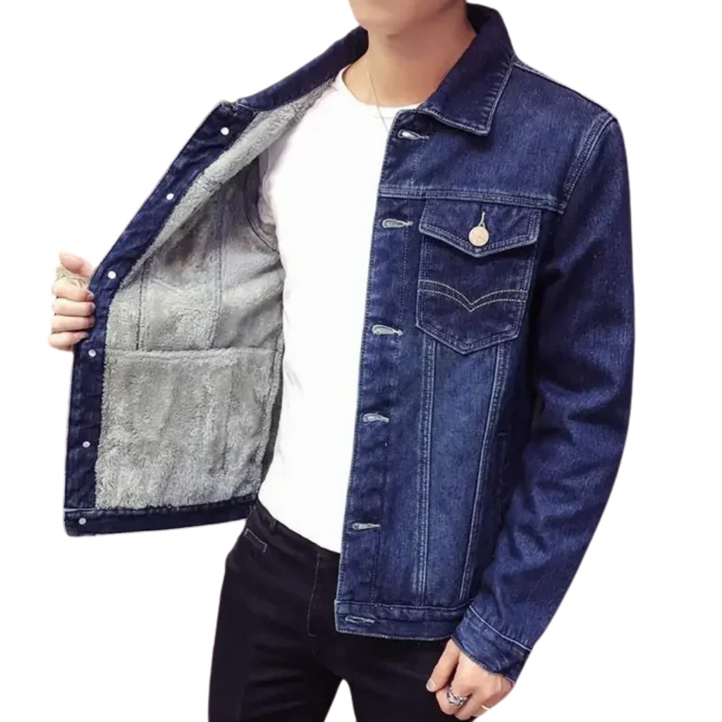 Jaqueta Jeans Masculina Peludo Style - (PROMOÇÃO DE INVERNO 2026)