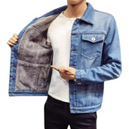 Jaqueta Jeans Masculina Peludo Style - (PROMOÇÃO DE INVERNO 2026)