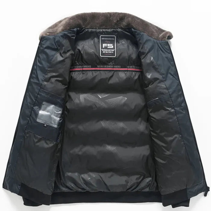 Jaqueta Masculina Acolchoada Veludo Plush - (PROMOÇÃO DE INVERNO 2026)