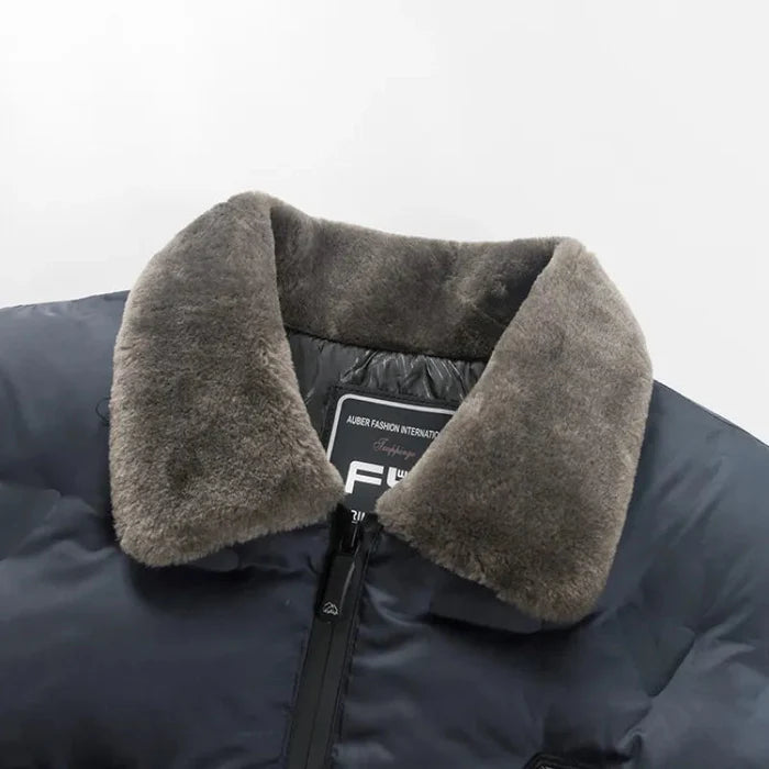 Jaqueta Masculina Acolchoada Veludo Plush - (PROMOÇÃO DE INVERNO 2026)